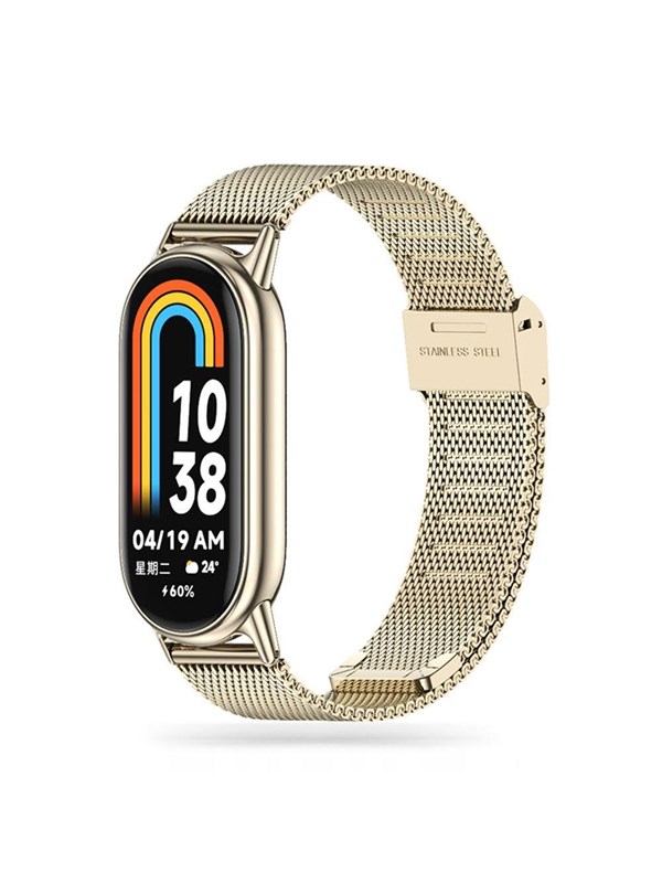 Tech-Protect MilaneseBand Strap for Xiaomi Smart Band 8 / 8 NFC - Beige