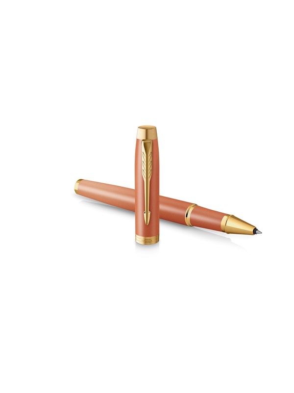 Parker IM Writing Rituals Rollerball  Uplifting Orange  Finish with Gradient &amp; Gold Trims Fine Point Black Ink Gift Box