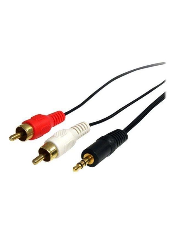 StarTech.com Stereo Audio Cable - 3.5mm Male to 2x RCA Male - ljudkabel