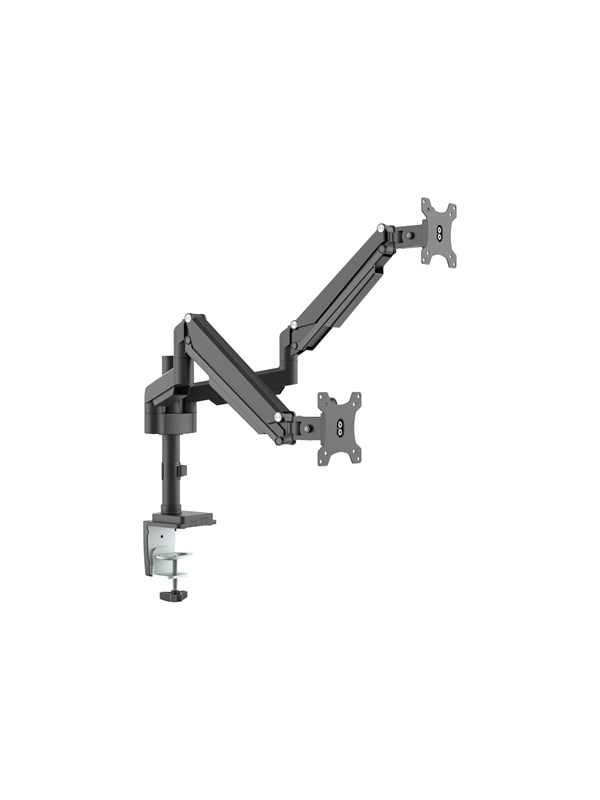 InLine mounting kit - for 2 LCD displays - black