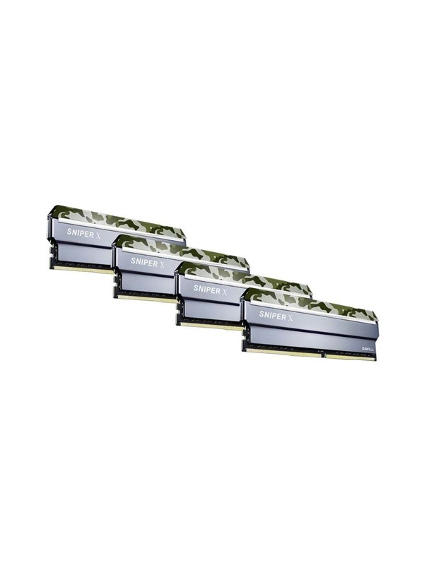 G.Skill Sniper X DDR4-3000 - 32GB - CL16 - Quad Channel (4 pcs) - Intel XMP - Sølv