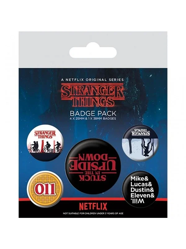 Pyramid - Badge Pack Stranger Things Upside Down - Pin/Merke