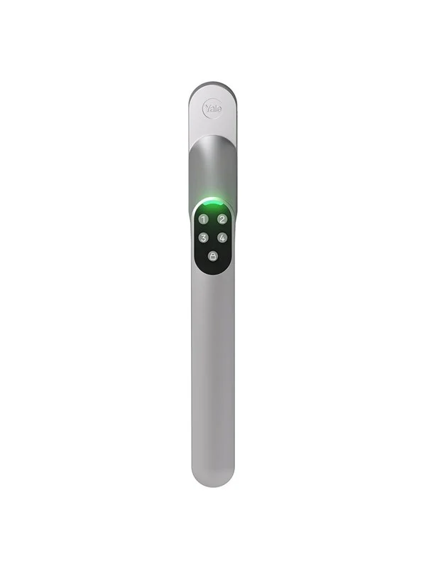 Yale Smart Code Handle Straight Satin Chrome