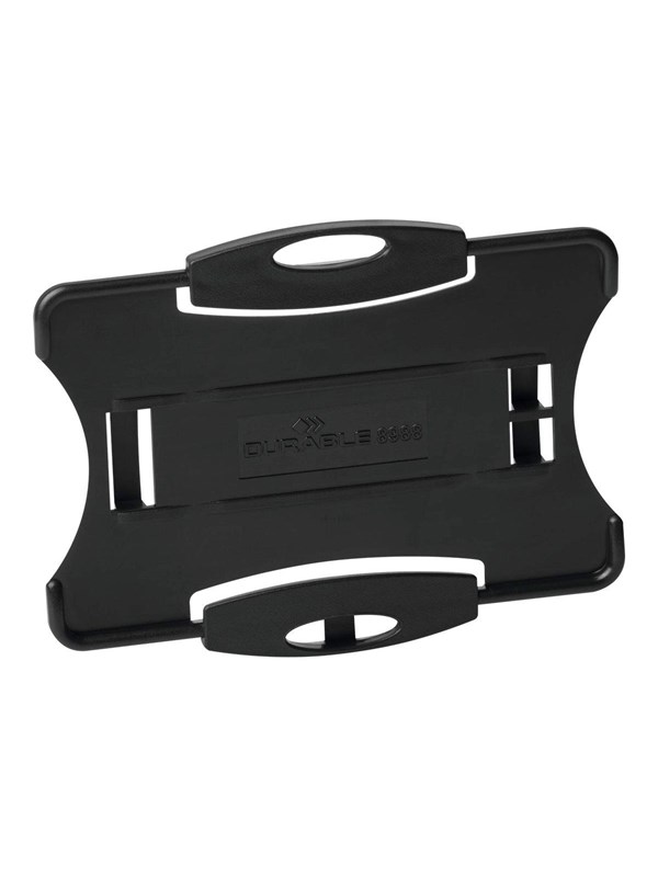 DURABLE Adgangskortholder med åpen front, for ett kort på 54 x 87 mm. Kombineres med klemmer, jojo eller nøkkelbånd.