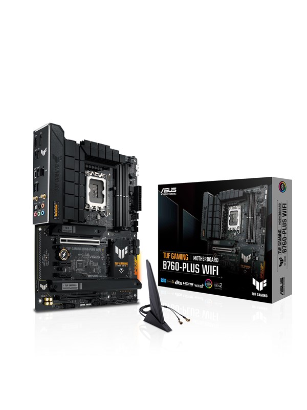 ASUS TUF GAMING B760-PLUS WIFI (V2) Hovedkort - Intel B760 - Intel LGA1700 socket - DDR5 RAM - ATX