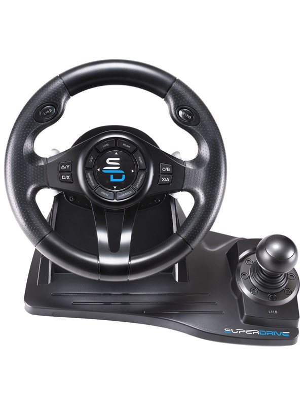 Subsonic Superdrive GS 550 Steering Wheel - Wired Steering wheel &amp; Pedal set - Sony PlayStation 4