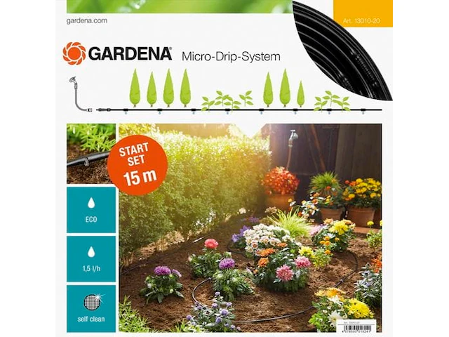 Gardena Micro drip startsett for planterader S