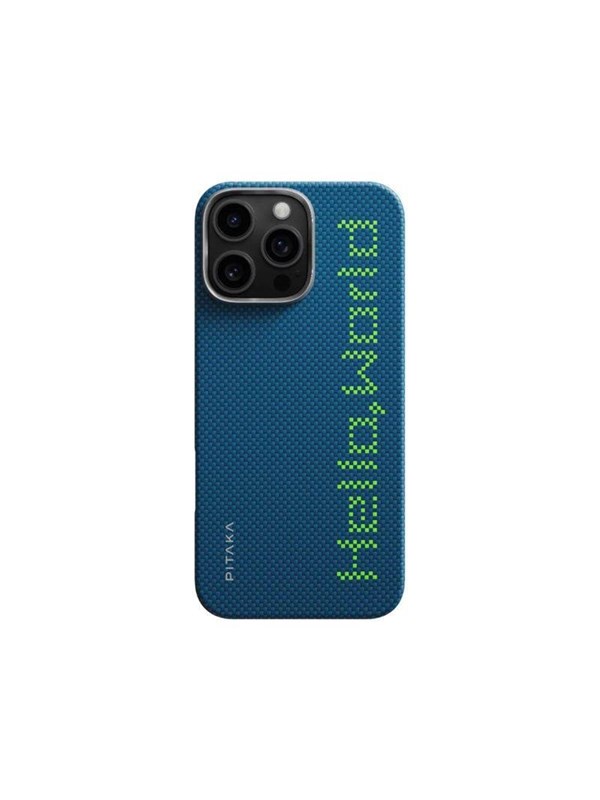 PITAKA Tactile Woven Case Hello World - iPhone 16 Pro Max