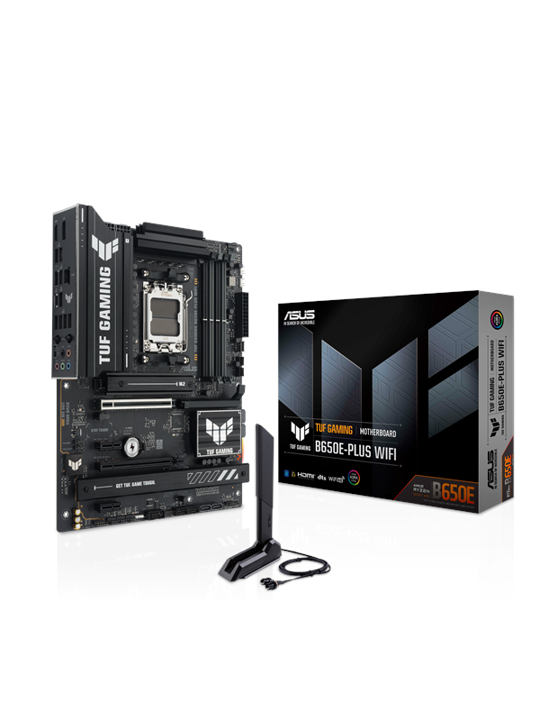 ASUS TUF GAMING B650E-PLUS WIFI Hovedkort - AMD B650 - AMD AM5 socket - DDR5 RAM - ATX