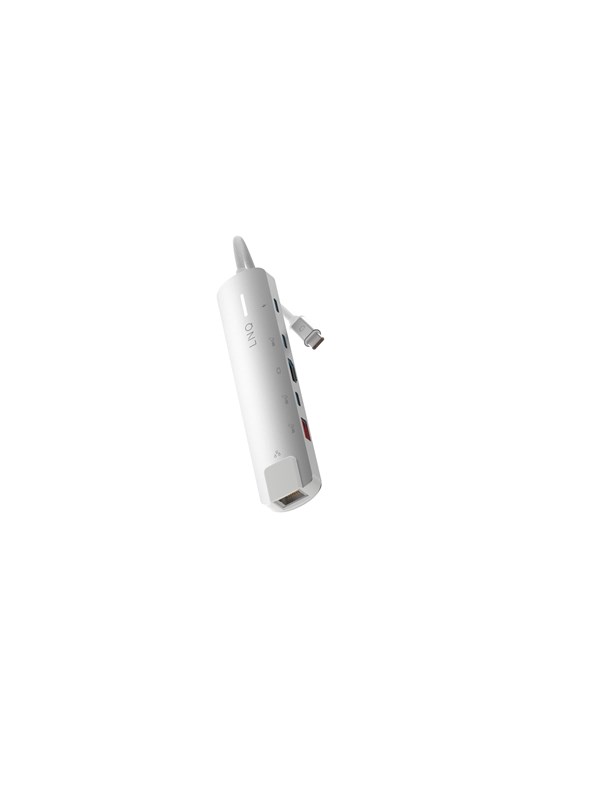 LINQ 6in1 PRO 140W USB-C Multiport Hub | Space Grey-White