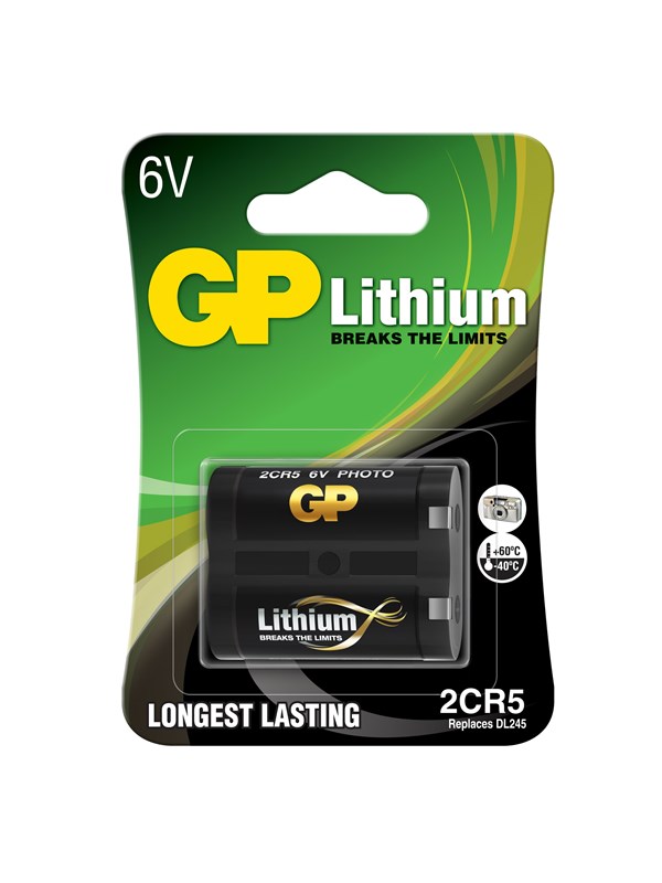 GP Photo Lithium kamerabatteri - 2CR5