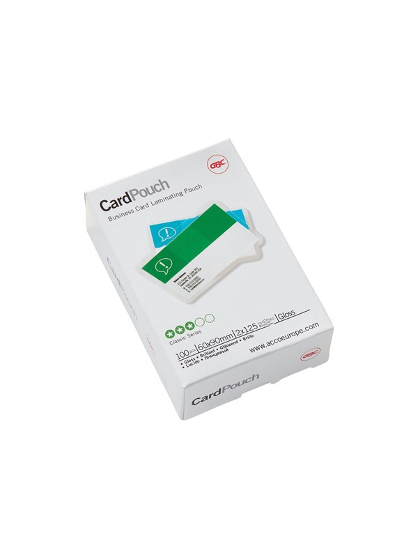 GBC Card Pouch - 100-pack - glossy - 60 x 90 mm - lamination pouches