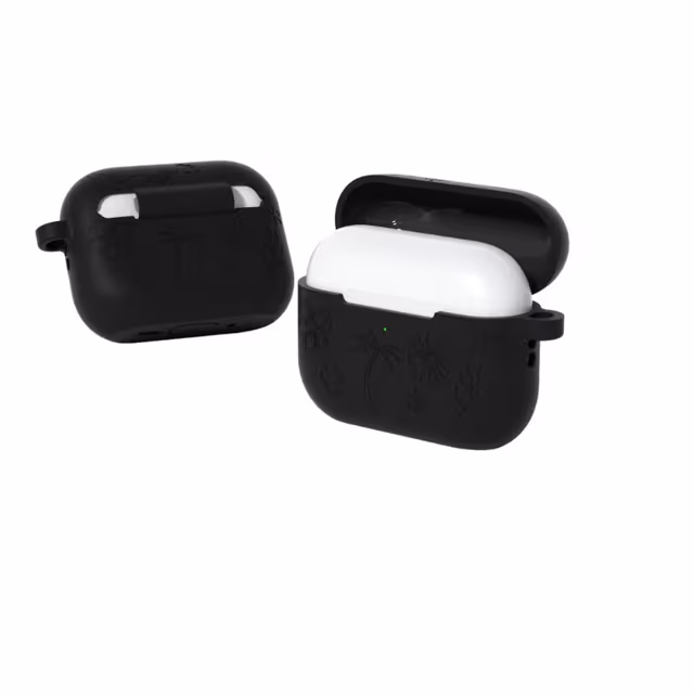 Silikonbeskyttelsesetui Kompatibelt med Apple AirPods Pro 3 - Støtsikkert, Vanntett og Anti-Fall Sort