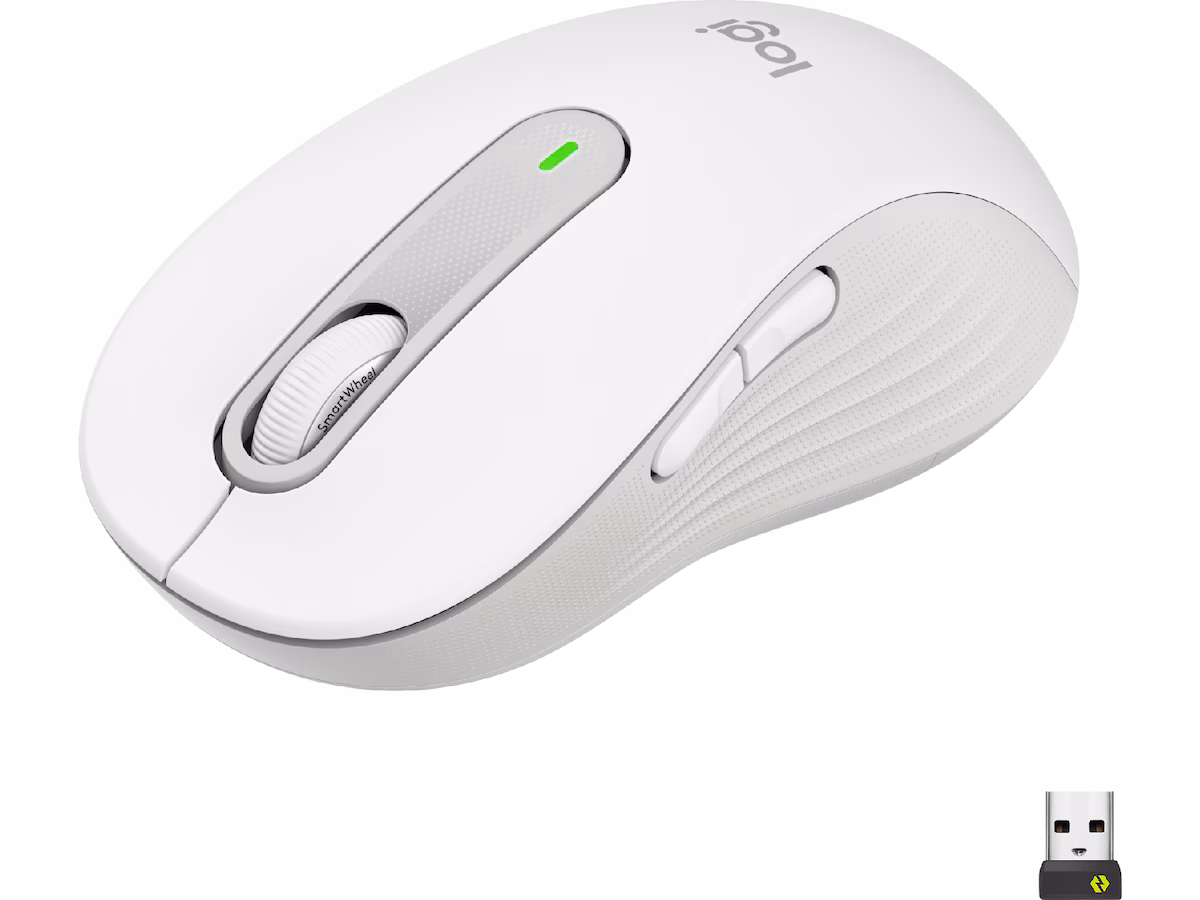 Logitech Signature M650 Large trådløs mus Offwhite
