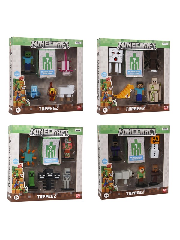 Minecraft 3D Figure 6 pack Deluxe box