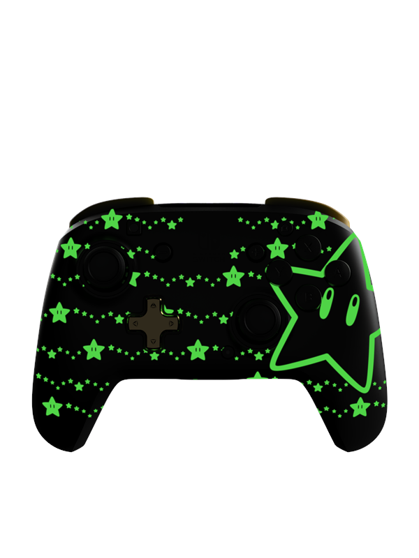 PDP Rematch Wireless: Super Mario Stars (Glow In The Dark) - Wireless Controller - Nintendo Switch