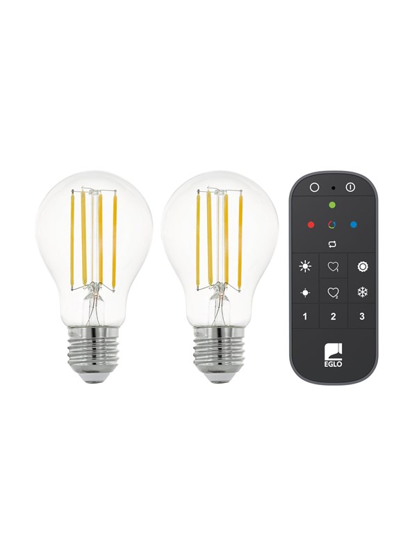 EGLO LED-lyspære Connect-Z LED-Z Sæt 2xLyskilde + fjernbetjening SMARTLIGHT Klar E27