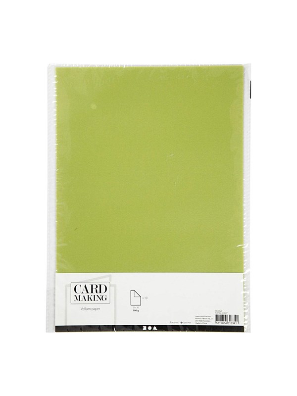 Creativ Company - Vellum paper A4 Light Green 10 Sheets