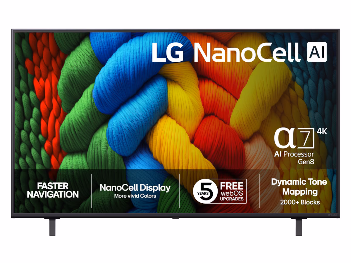 LG 55" NANO80 AI 4K NanoCell Smart TV (2025)