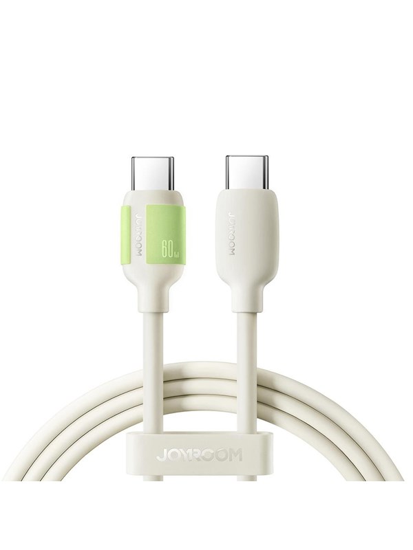 Joyroom S-A53 60W USB-C Cable - USB-C with fluorescent tip 2 m - beige