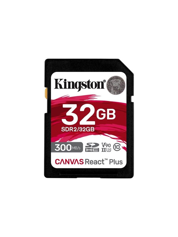 Kingston Canvas React Plus V90 SD - 300MB/s - 32GB