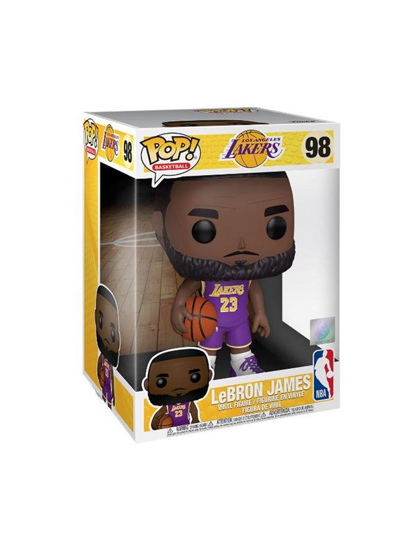 Funko! - Funko POP 10" NBA: Lakers LeBron James (Purple J)