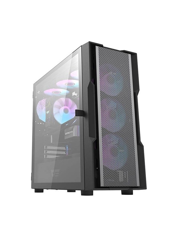 Darkflash Computer case DK431 Mesh (black) - Kabinett - Miditower - Svart