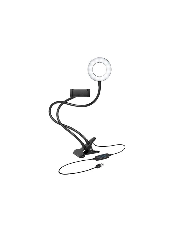 LogiLink Smartphone Ring Light Clamp Mount Ø 8.5 cm