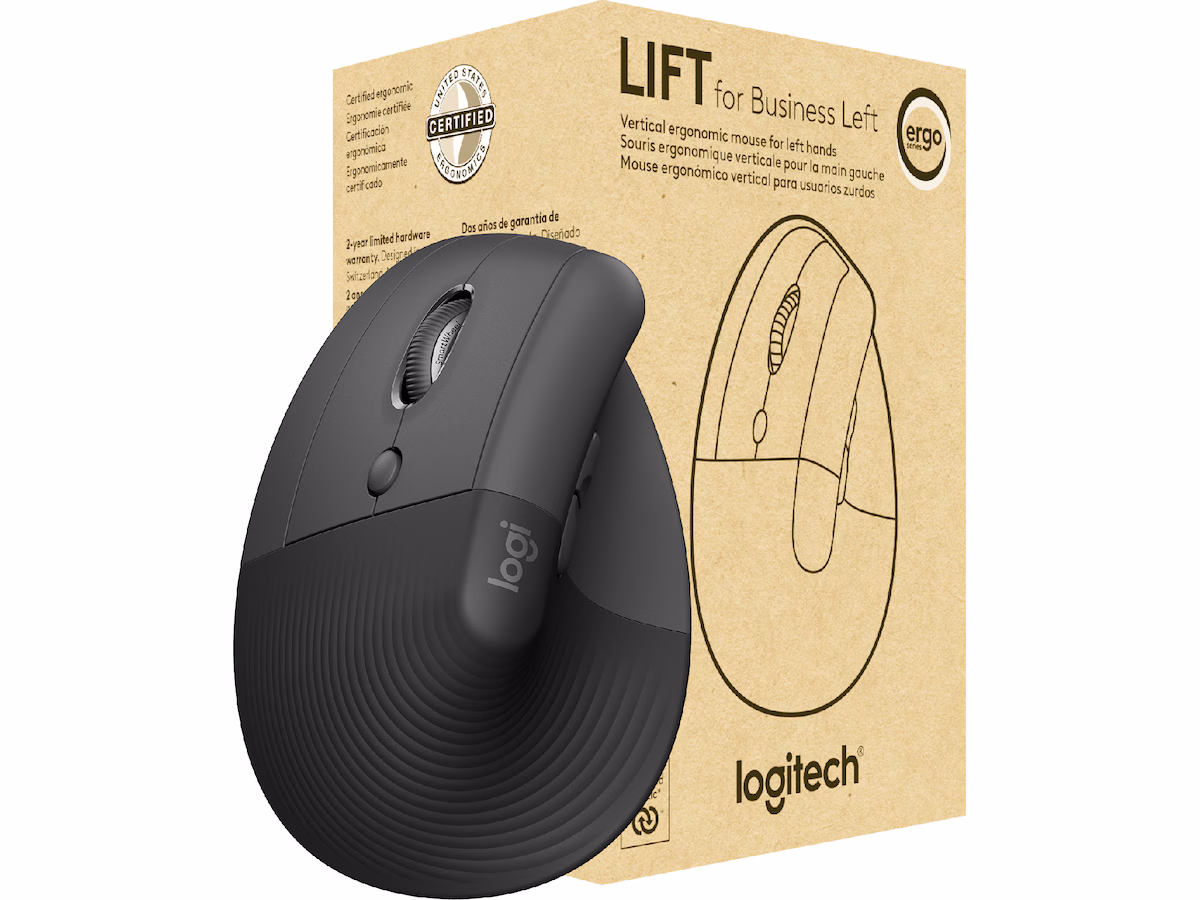 Logitech Lift Vertikal Business Venstre mus (graphite)