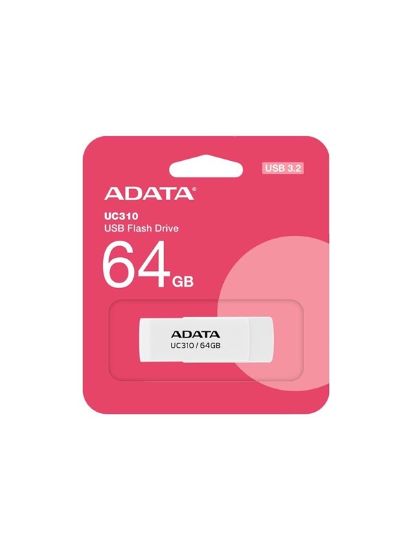 A-Data UC310 - Hvit - 64GB - Minnepenn