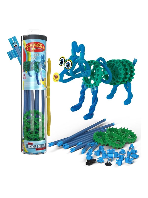 Clics - Spaghetteez Noodle The Pup Flexible Building Sticks 34 pcs.
