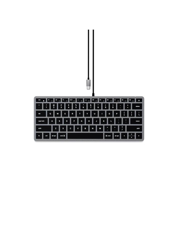 Satechi Slim W1 Backlit (US English Layout) - Tastatur - Engelsk (USA) - Svart