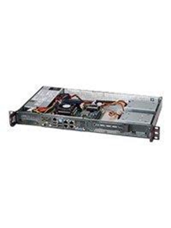 Supermicro SC505 203B - Kabinett - Server (Rack) - Svart