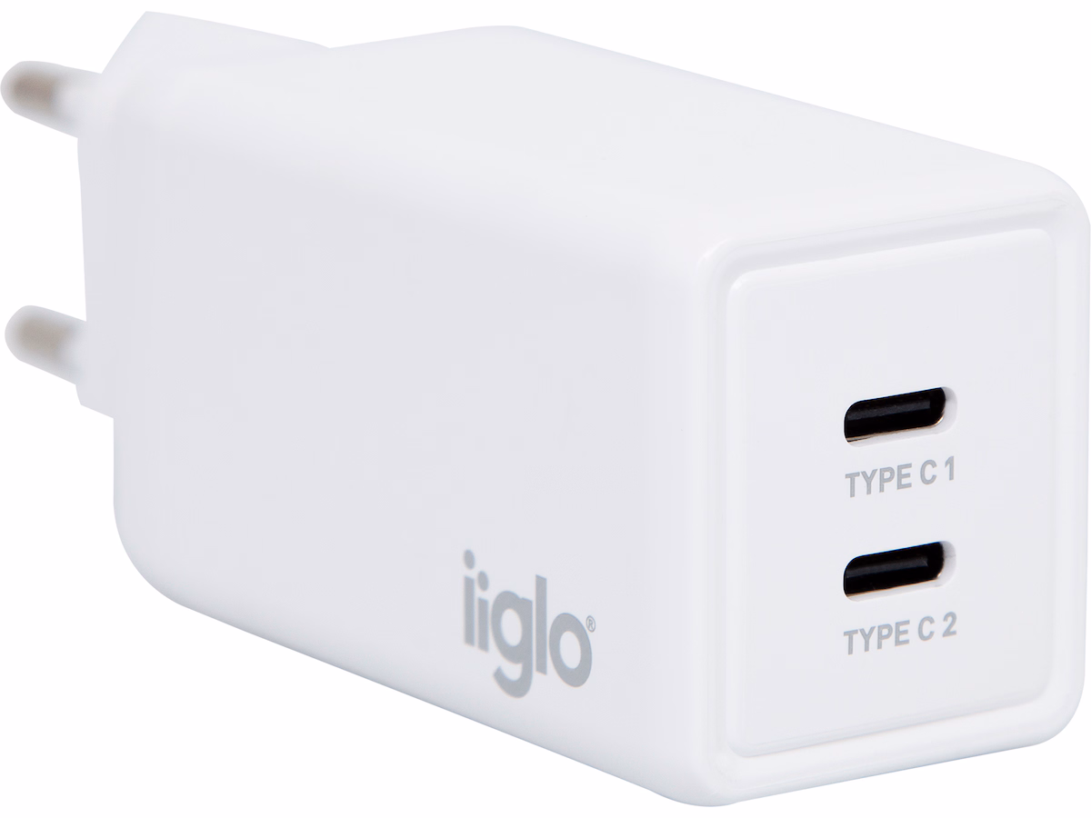 iiglo 65W Vegglader (hvit)