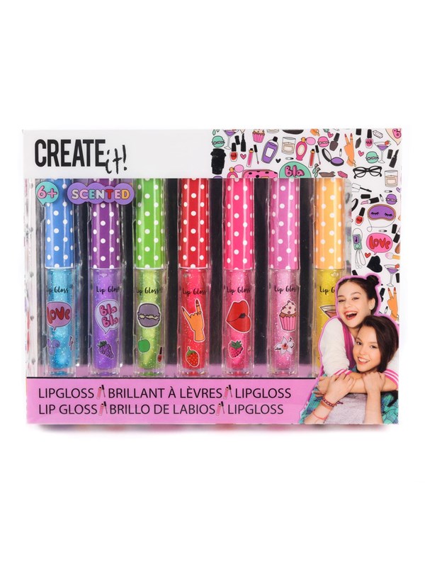 CREATE IT! Beauty Lip Gloss Fragrance &amp; Glitter 7pcs.