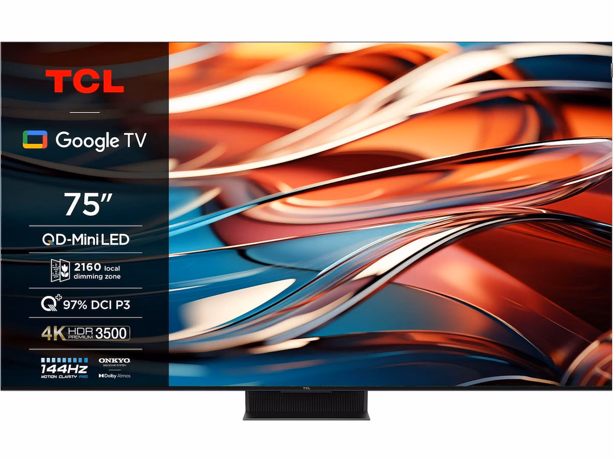 TCL 85" 85C855 QLED Pro 4K Google TV 144Hz