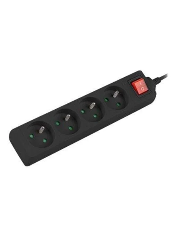 Lanberg PS1-04E-0150-BK - power strip - 2500 Watt