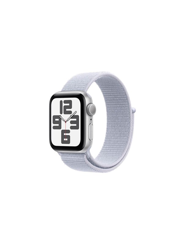 Apple Watch SE GPS 44mm - Silver Aluminium Case with Blue Cloud Sport Loop