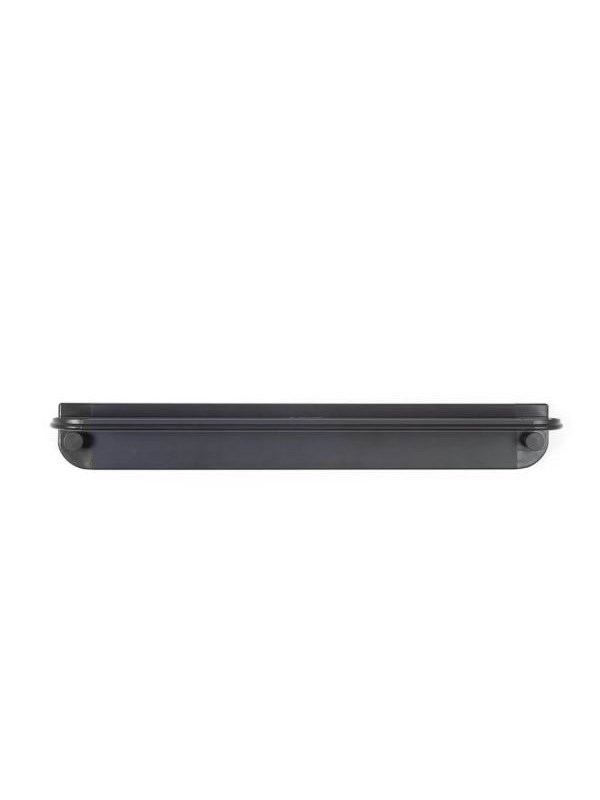 Better Living GLIDE shower shelf with mirror - black aluminium