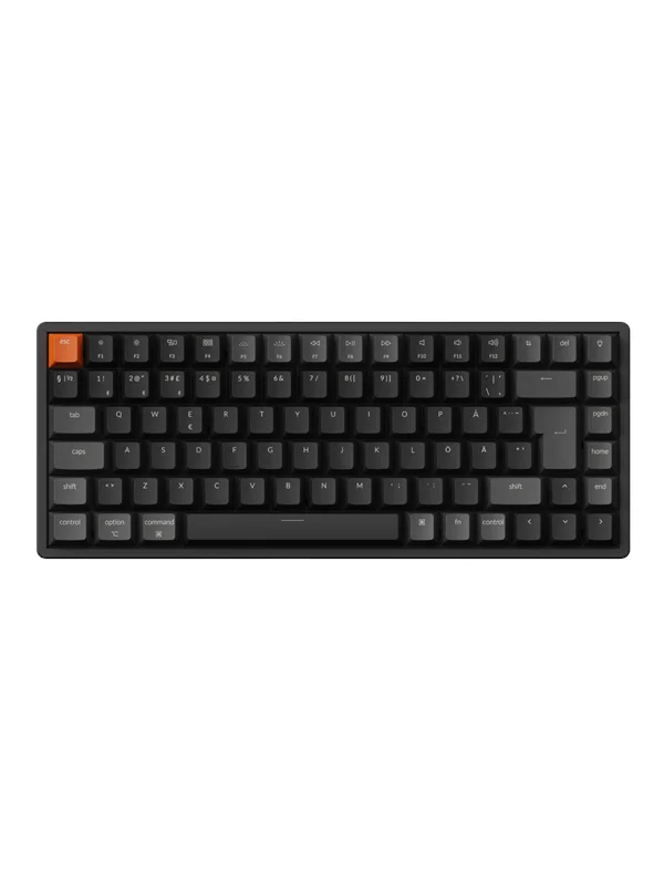 Keychron K2 v3 RGB QMK Wireless Hot Swap QMK - Super Brown - Gamingtastatur - Uten numpad - Nordisk - Svart