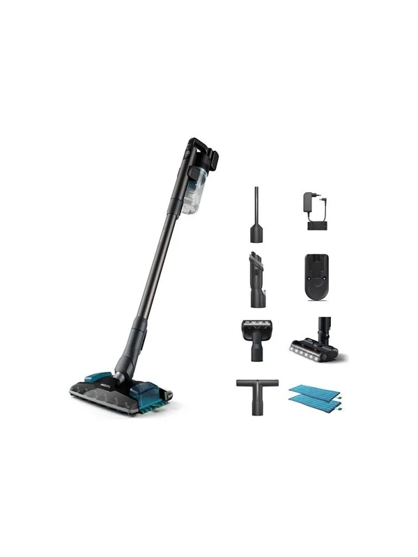 Philips Skaftstøvsuger 8000 Series XC8055 - vacuum cleaner - cordless - stick/handheld - deep petrol