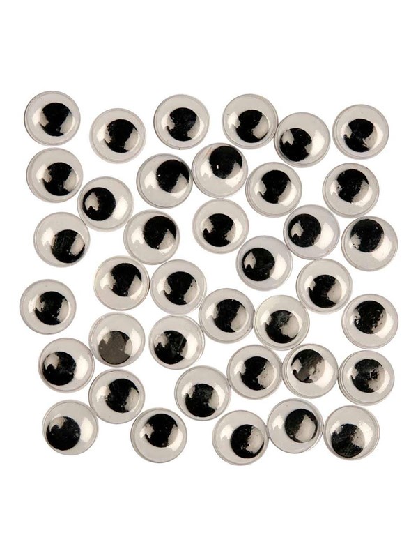 Creativ Company - Wiggle Eyes Non-Adhesive 12mm 1000pcs.