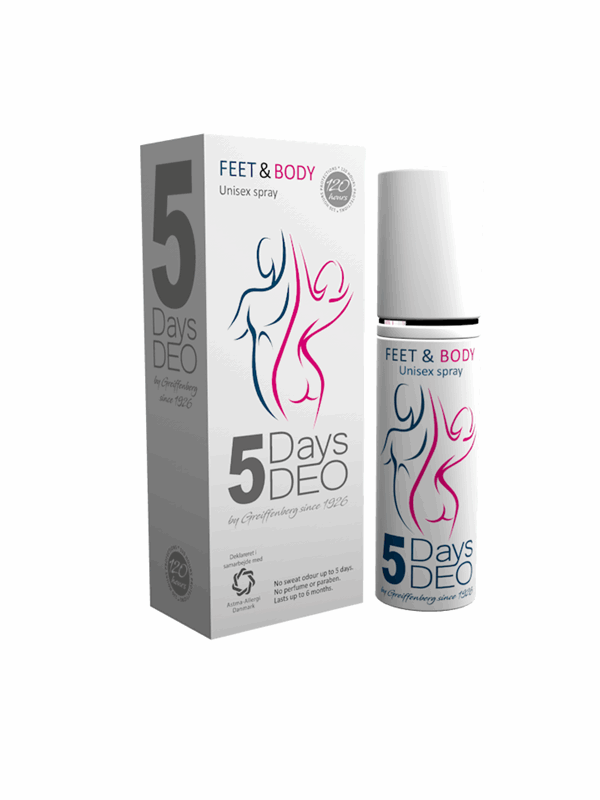 5days deo - Føtter og kropp
