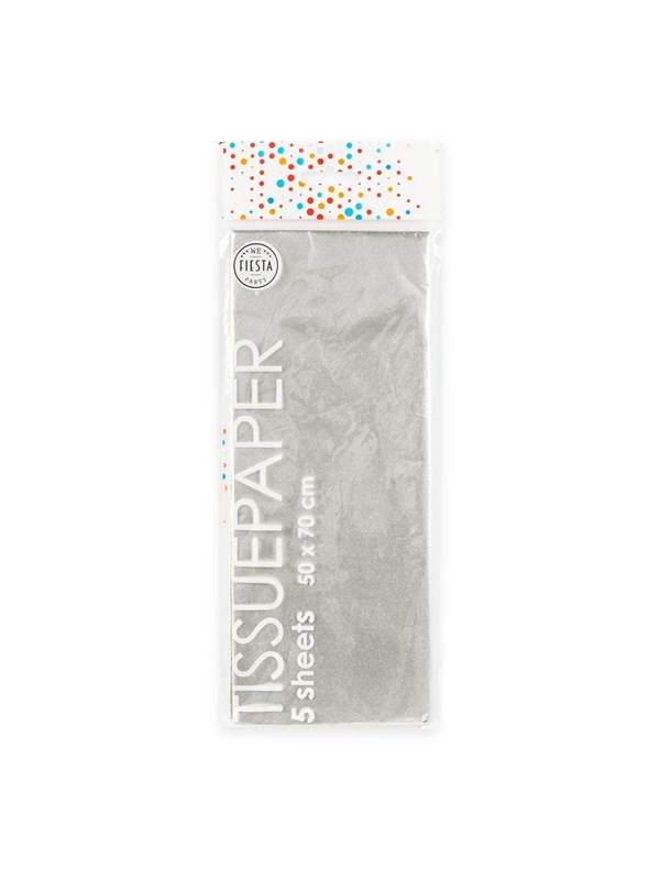 Globos - Tissue Paper 10 Sheets Silver 50x70cm