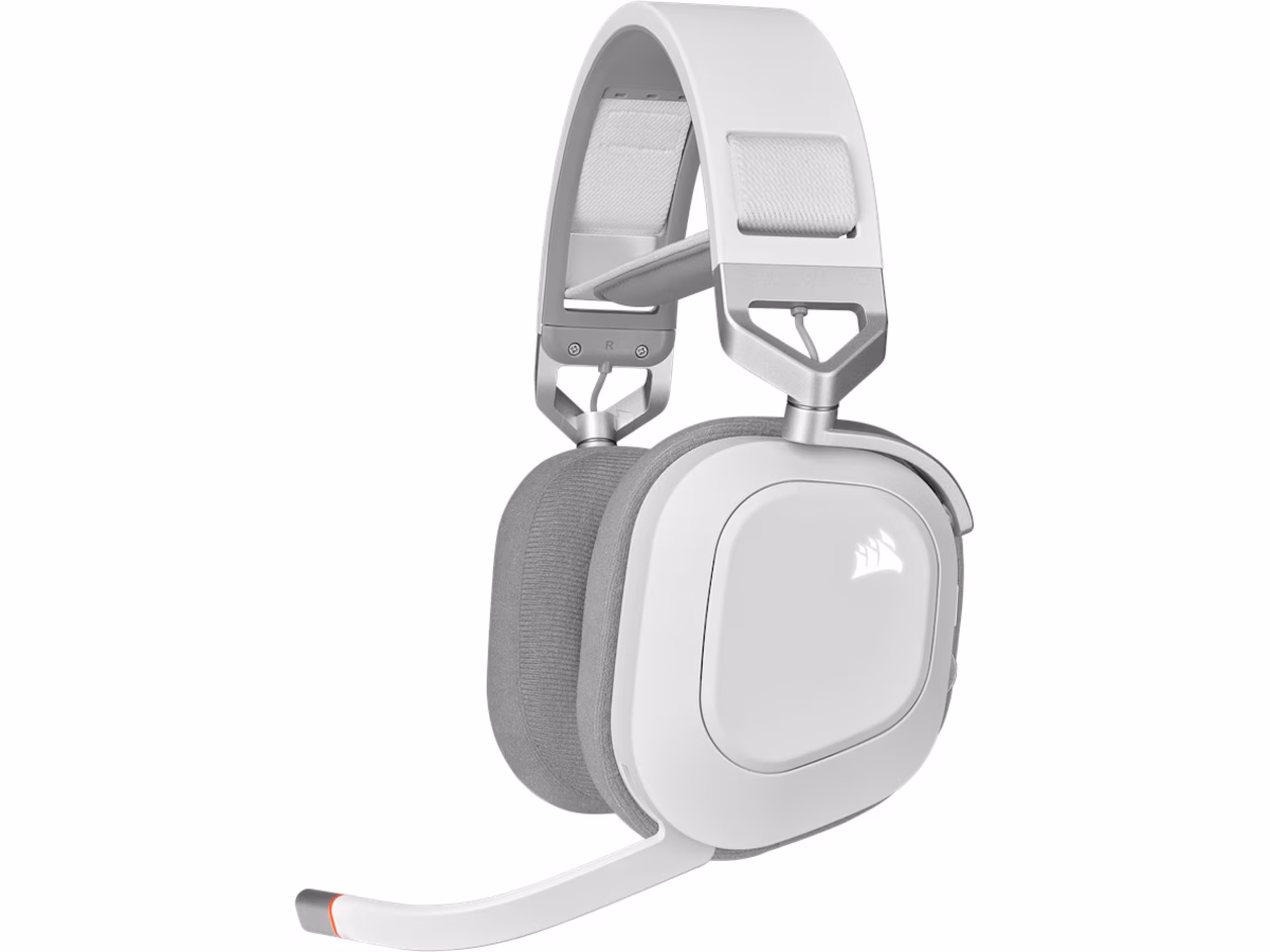 Corsair HS80 RGB Trådløst Gaming Headset (hvit)