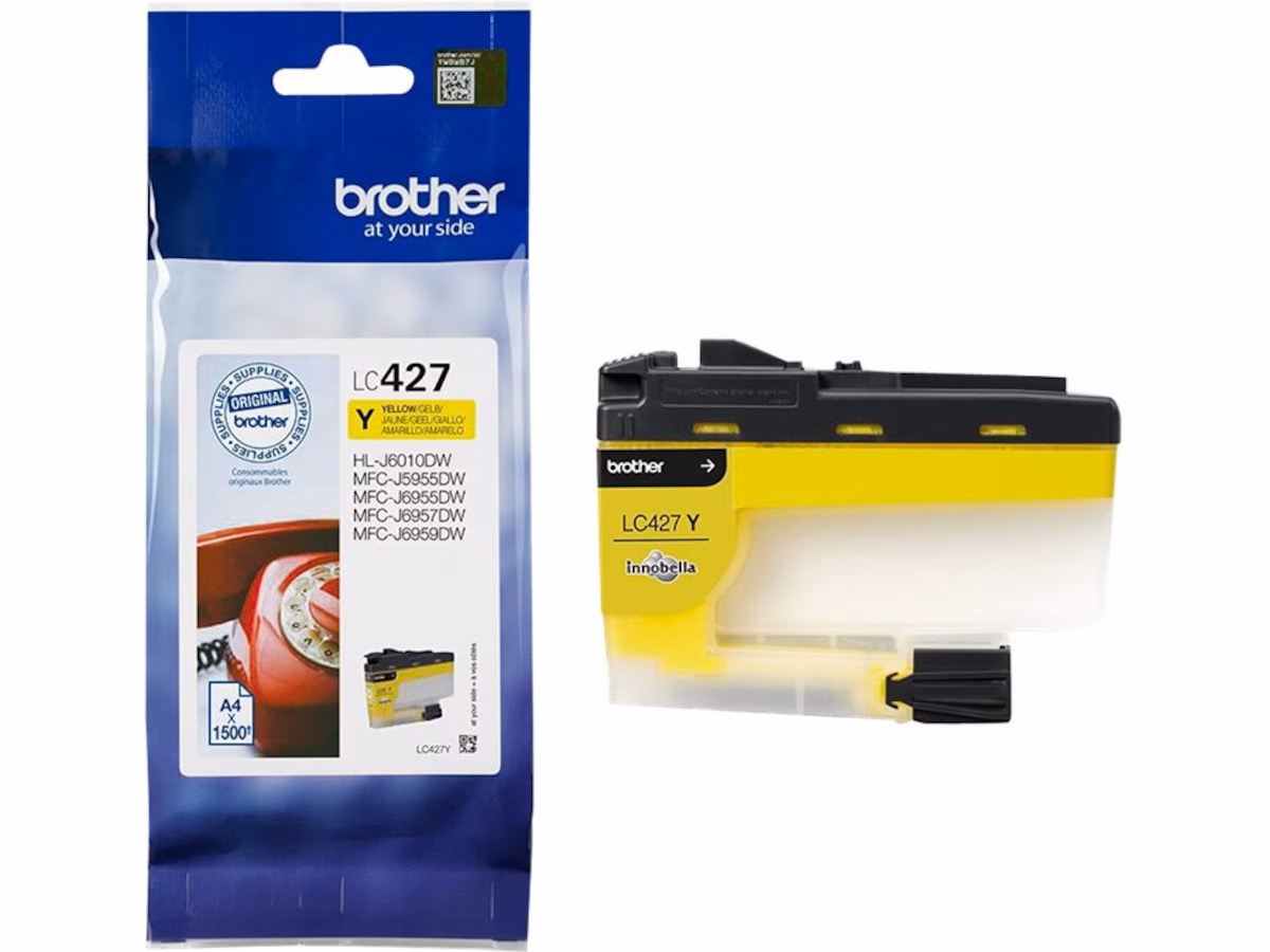Brother blekk LC427Y Gul