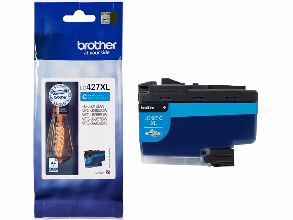 Brother blekk LC427XLC Cyan