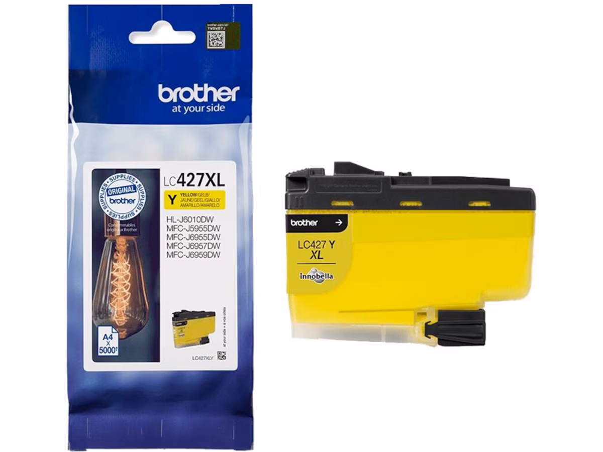 Brother blekk LC427XLY Gul