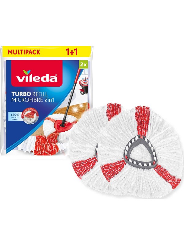 Vileda TURBO 2-in-1 Rotary Mop Refill 2 pcs