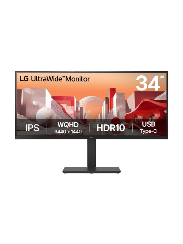 34" LG UltraWide 34BA75QE-B - 3440x1440 (UWQHD) - 60Hz - IPS - 90W USB-C - KVM switch